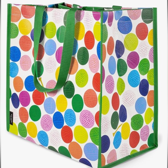 🆕 Kate Spade GOLF BALLS Grocery  Tote - Picture 5 of 11